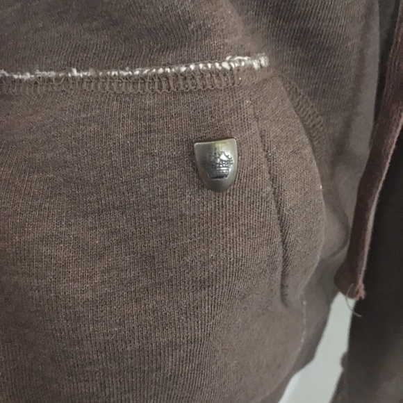 J. Crew Brown Vintage Fleece Hoodie - Picture 3 of 6